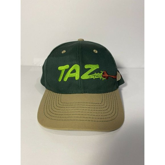 Warner Bros. Other - 1995 Vintage Taz Looney Tunes Snapback Hat Green/Tan Warner Bros